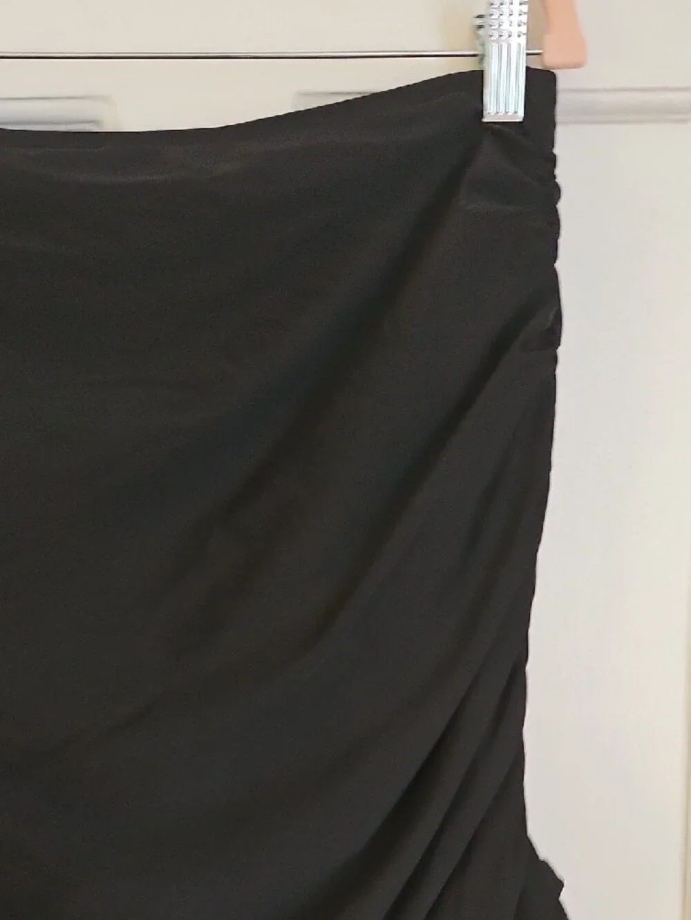 Black Ruched Swim Skirt By FIRPEARL